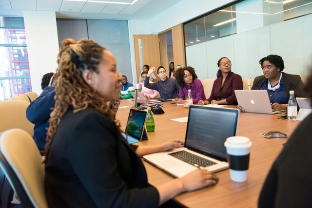 Diverse team working